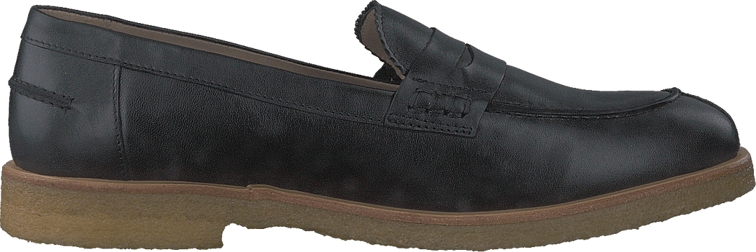 Classic Loafer With Soft Heelc Black