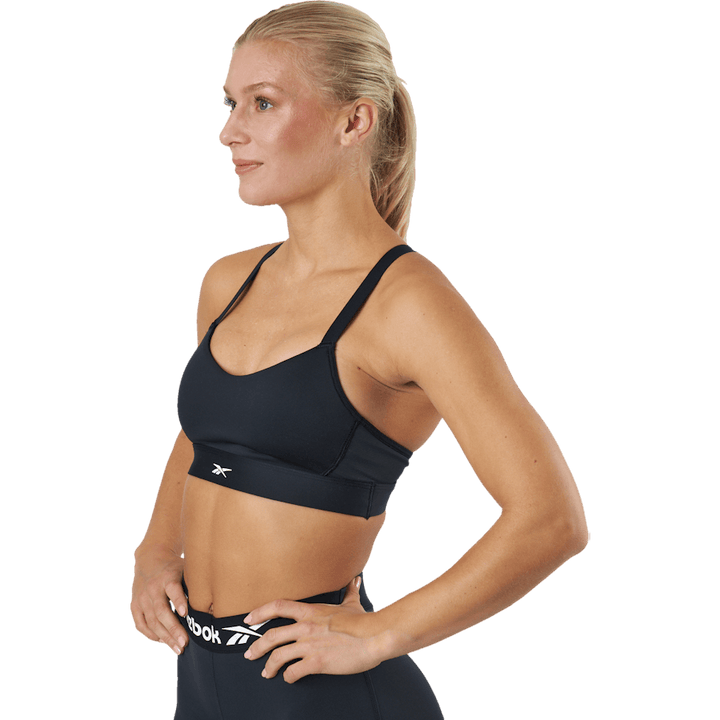 S Lux Strappy Sports Bra Black
