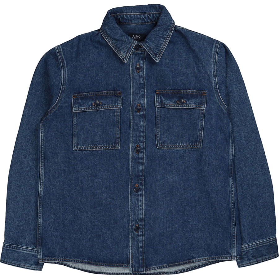 Surchemise Bastian Indigo Delave