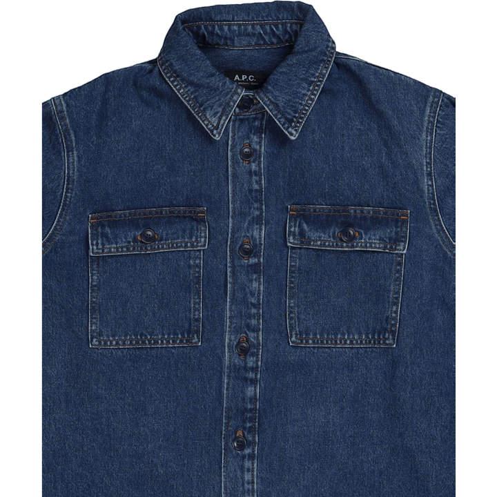 Surchemise Bastian Indigo Delave