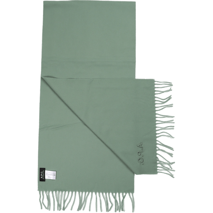 Echarpe Ambroise Brodee Vert Chiné