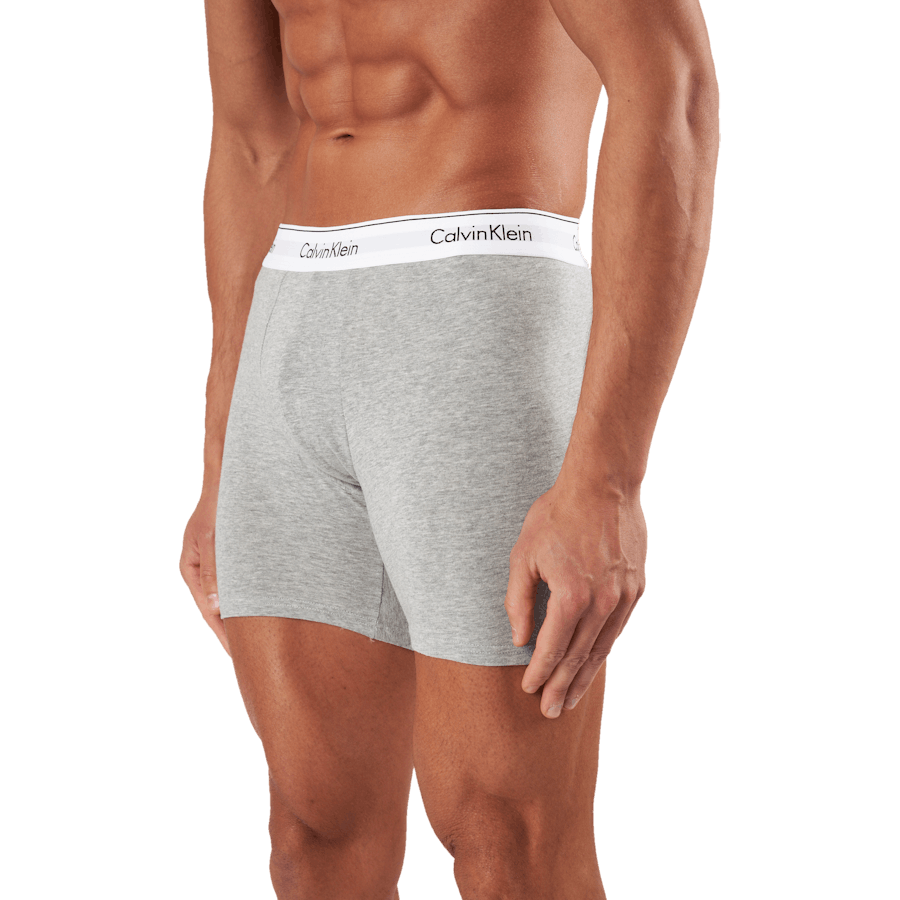 Boxerky 3ks černé/ bílé/ šedé Heather