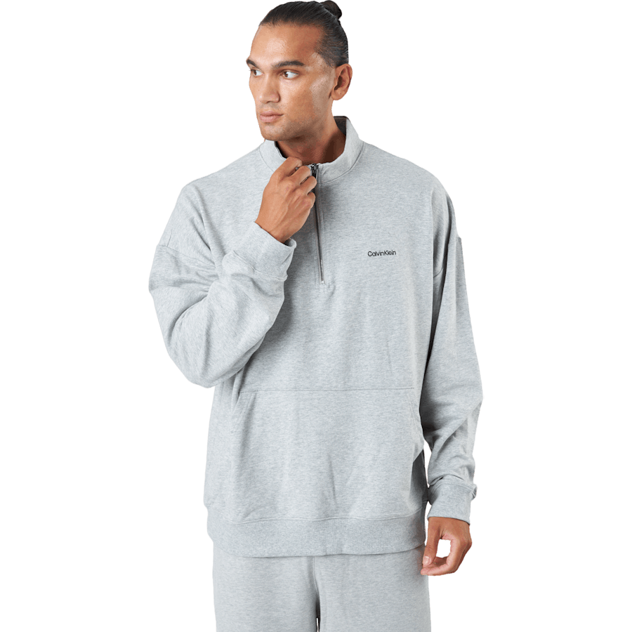 L/s Quarter Zip Grey Heather