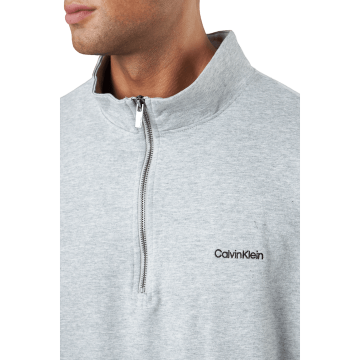 L/s Quarter Zip Grey Heather