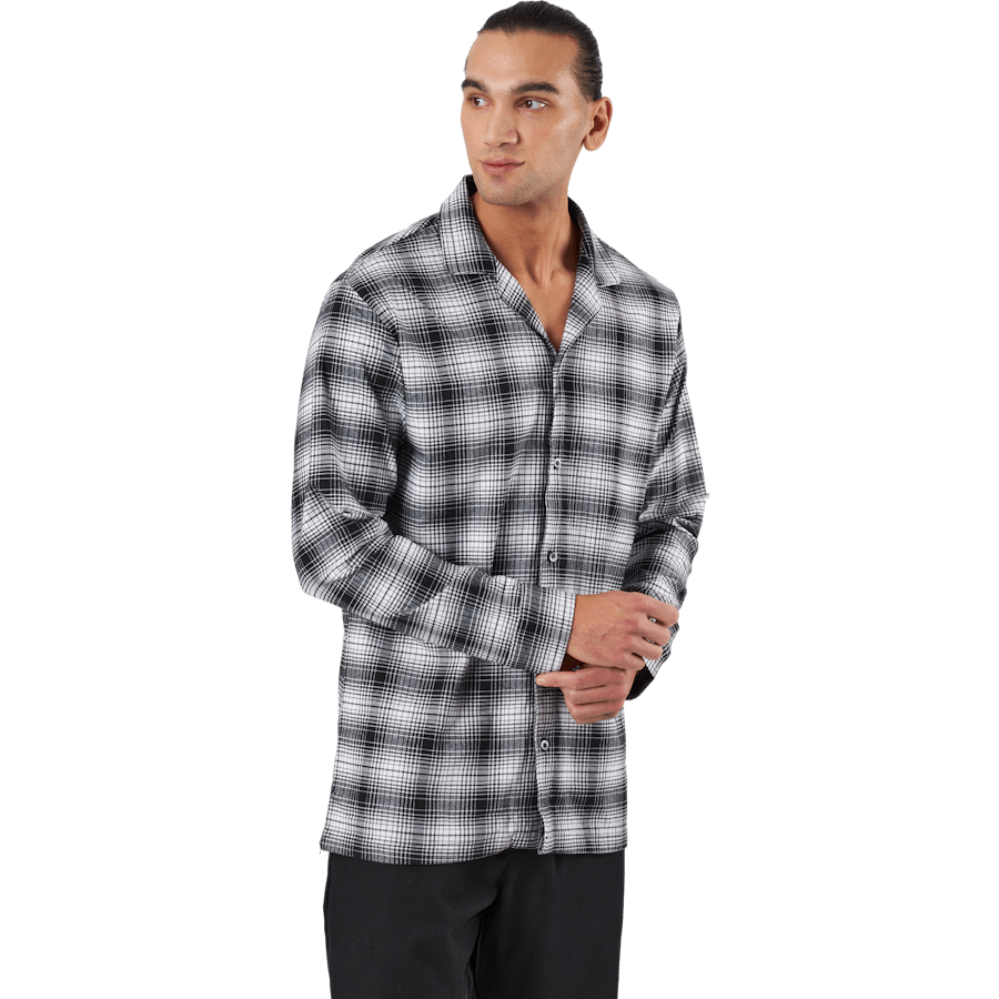 L/s Button Down Ck Shadow Plaid_black