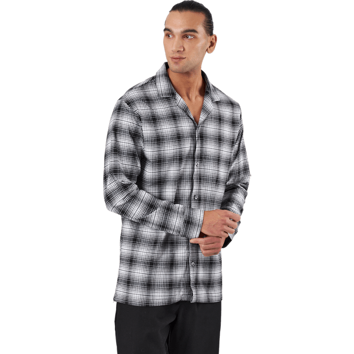 L/s Button Down Ck Shadow Plaid_black
