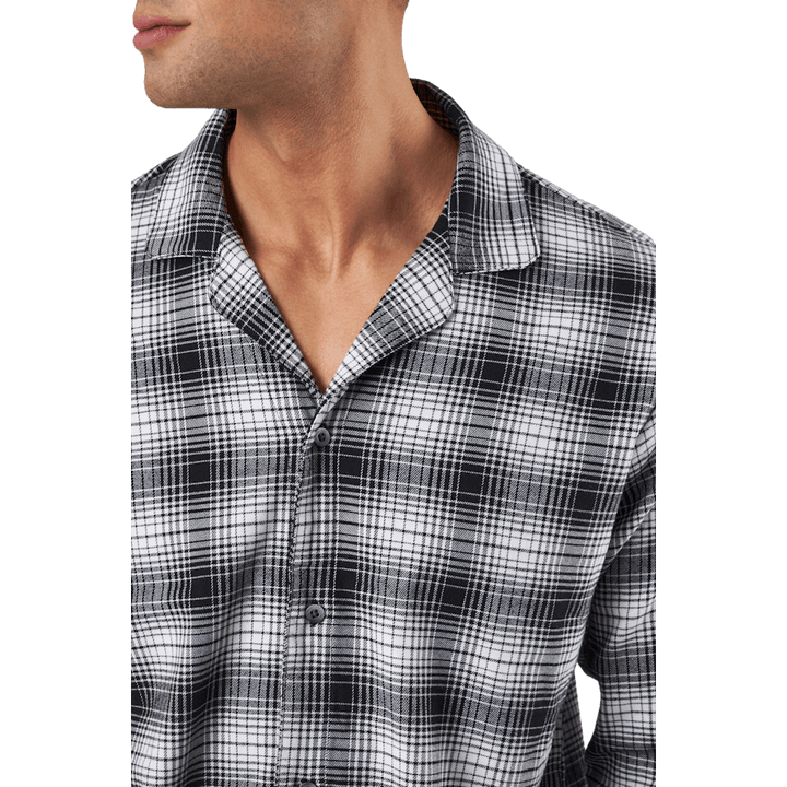 L/s Button Down Ck Shadow Plaid_black
