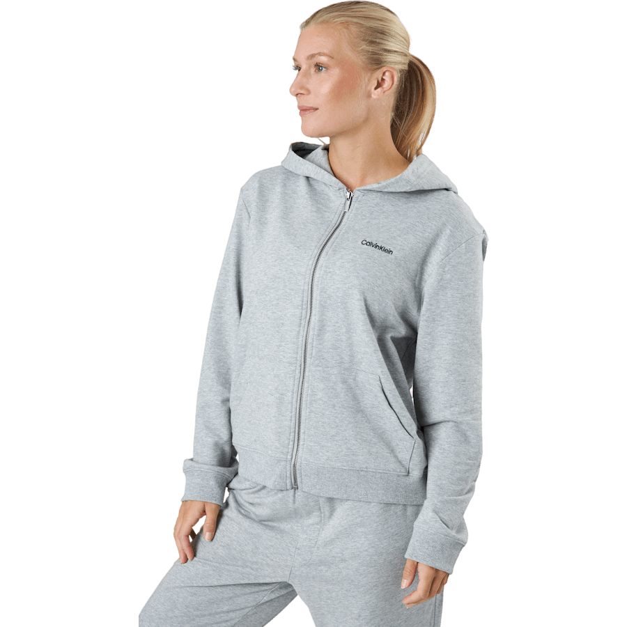 Full Zip Hoodie Grey Heather