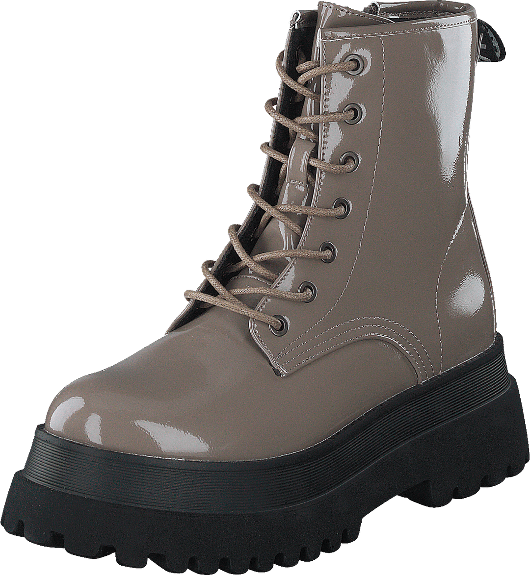 Biagas Laced Up Platform Boot  Taupe
