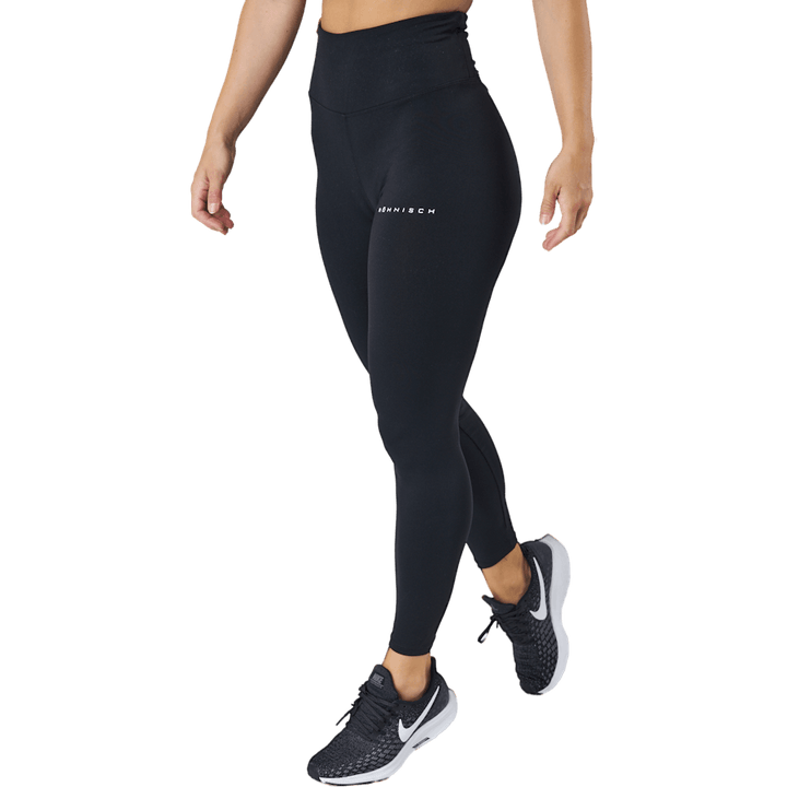 Court Strumpfhose mit hoher Taille Schwarz