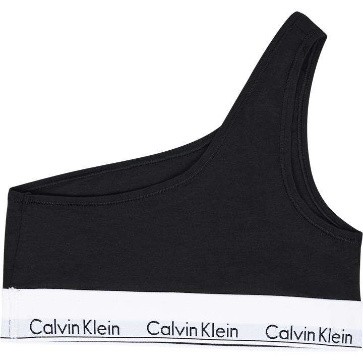 Unlined Bralette (one Shoulder Black