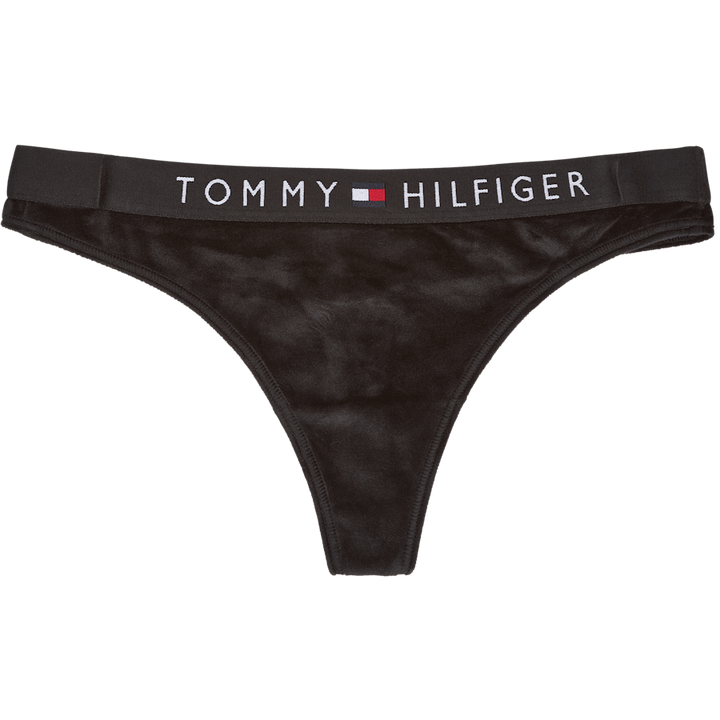 Thong Velour Black