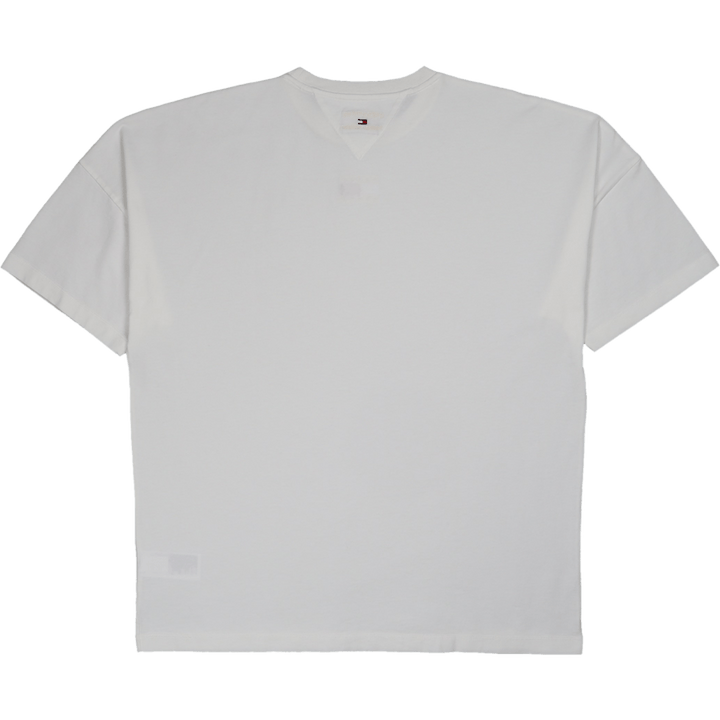 Tjcu Split Hem Flag Tee Ancient White