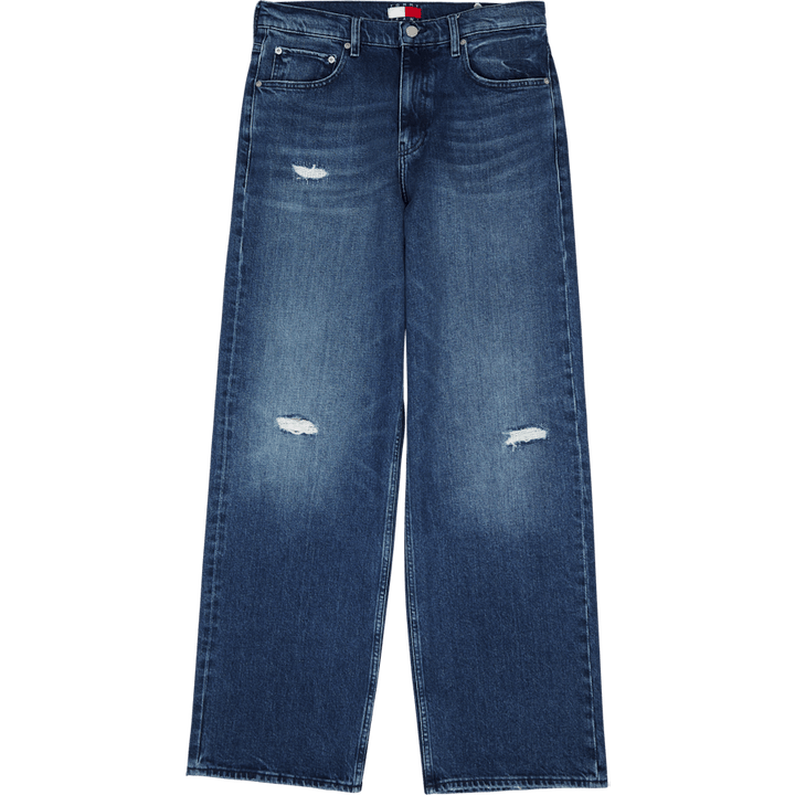 Tjcu Wide Leg Denim Pant Indigo Denim Stone Washed
