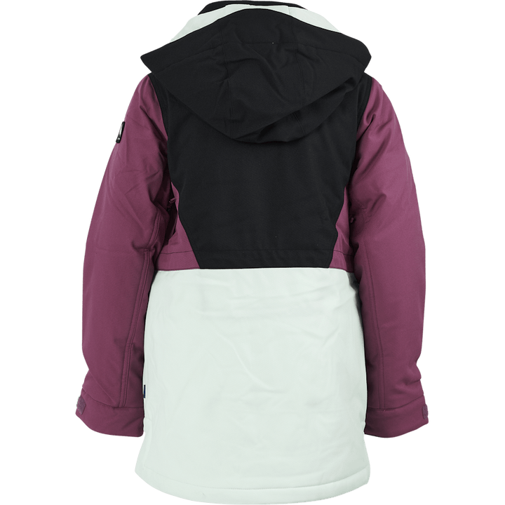 Dívčí bunda Khione 2l True Black/vivid Viola/jewel G