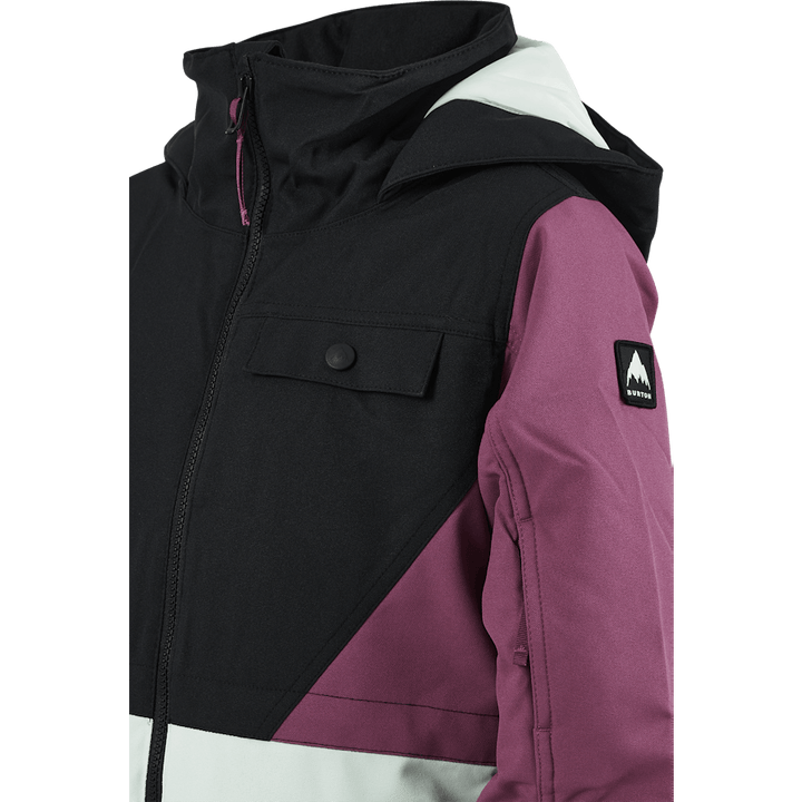 Dívčí bunda Khione 2l True Black/vivid Viola/jewel G