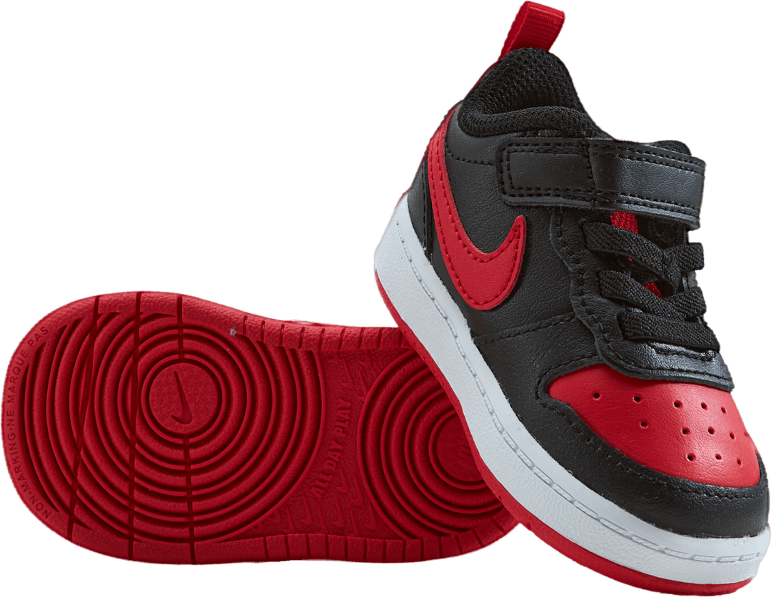 Nike Court Borough Low 2 Baby/ Black/university Red-white