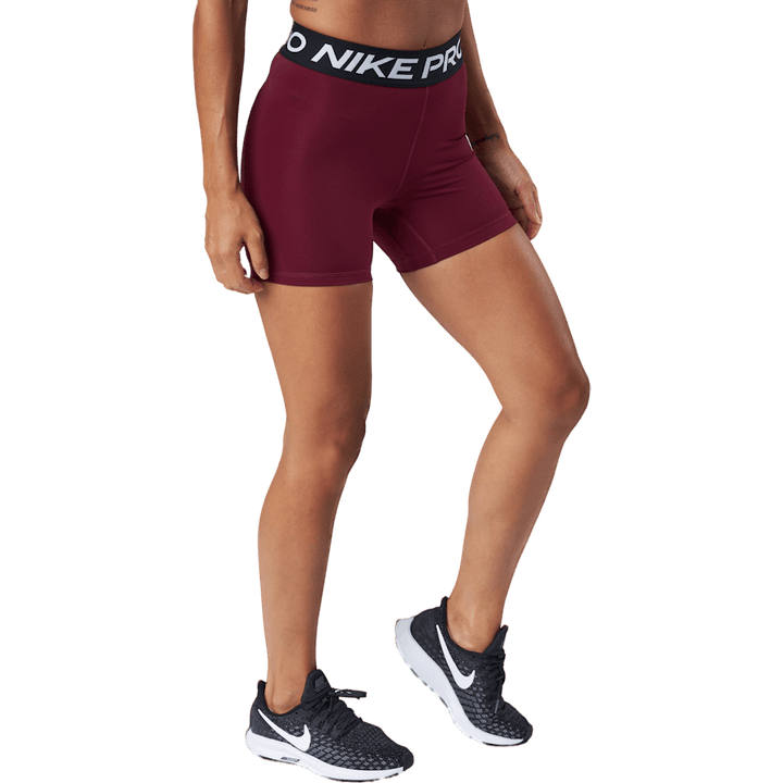 Nike Pro 365 Women's 5" Shorts Dark Beetroot/black/white