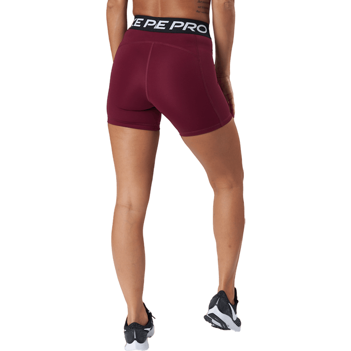 Nike Pro 365 Women's 5" Shorts Dark Beetroot/black/white
