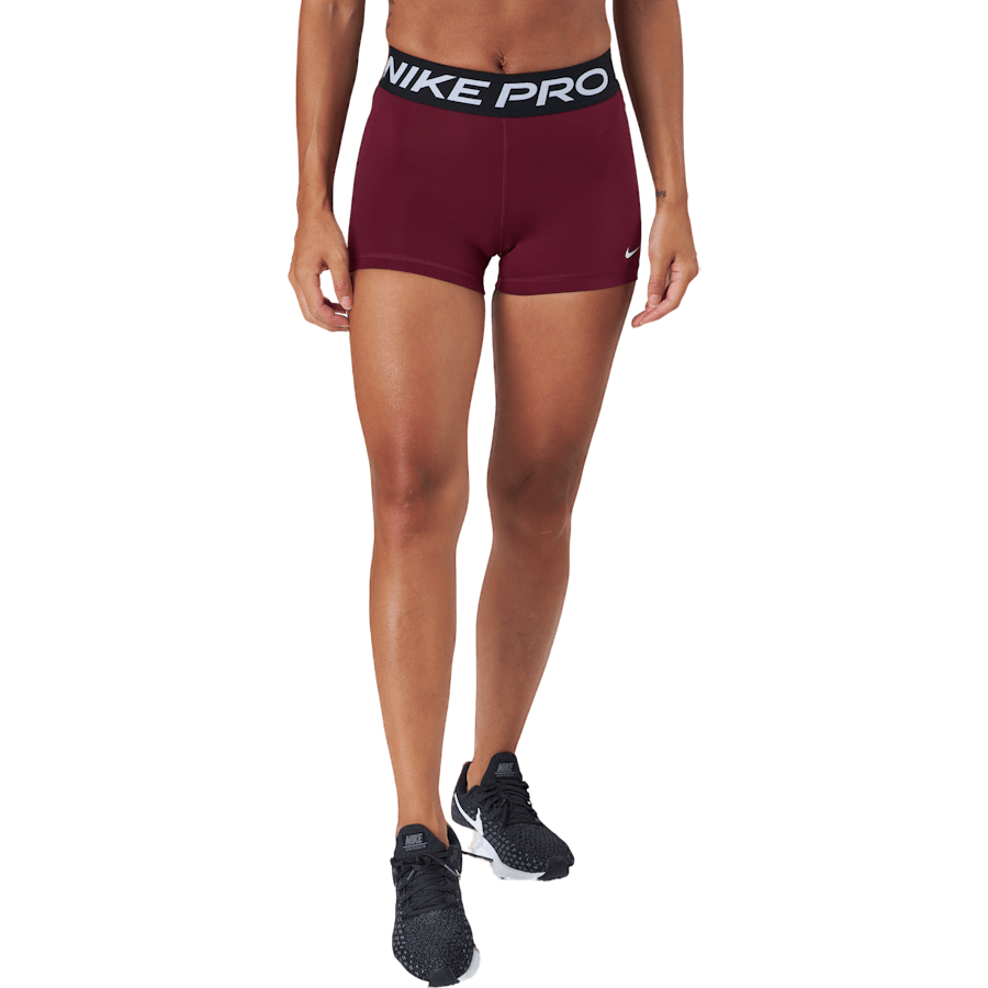 Nike Pro Women's 3" Shorts Dark Beetroot/black/white