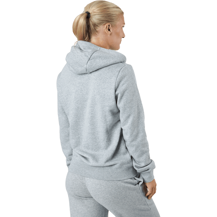 Sportswear Club Fleece Women's Funnel Hoodie DK GREY HEATHER/WHITE