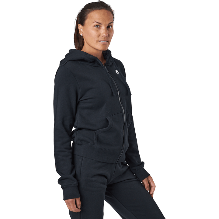 Sportswear Club Fleece Women's Full-Zip Hoodie BLACK/WHITE