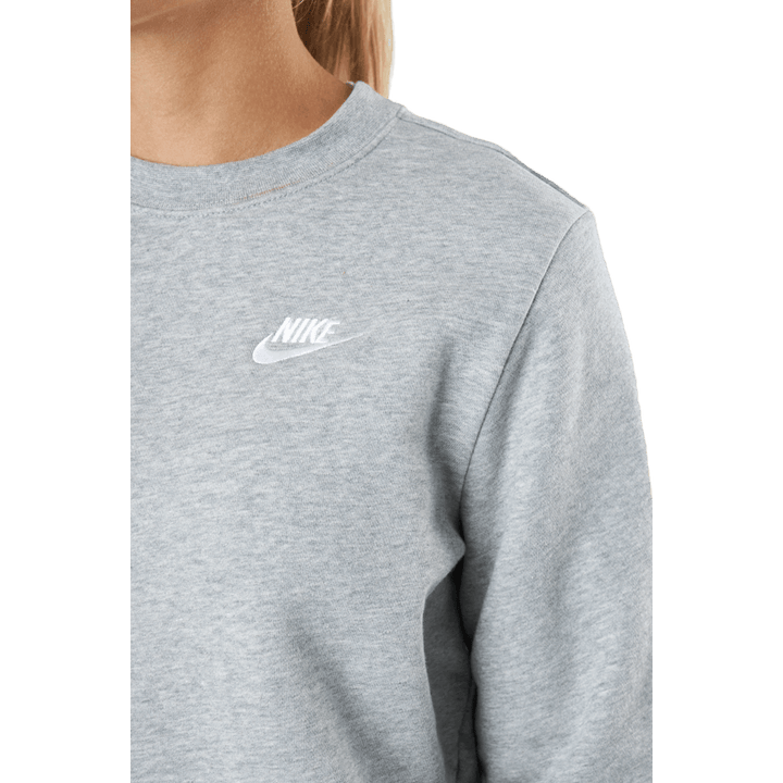 Sportswear Club Fleece Women's Crew DK GREY HEATHER/WHITE