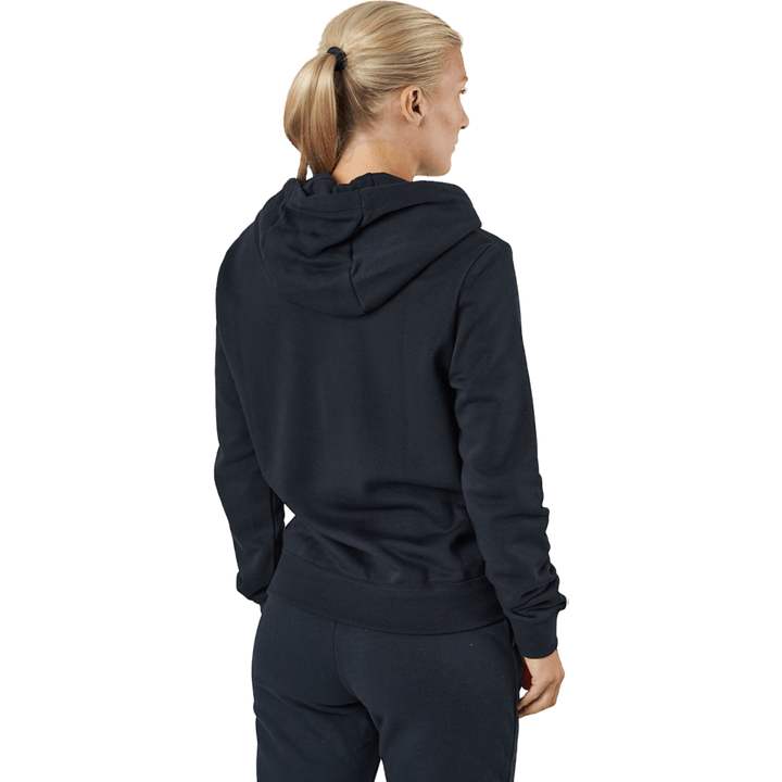 Sportswear Club Fleece Felpa con cappuccio con logo da donna NERO/BIANCO