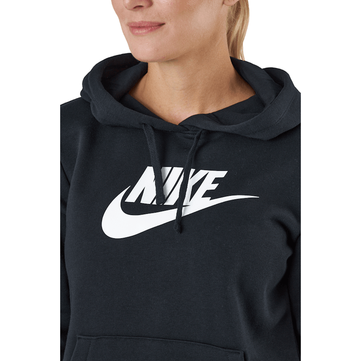 Sportswear Club Fleece Felpa con cappuccio con logo da donna NERO/BIANCO