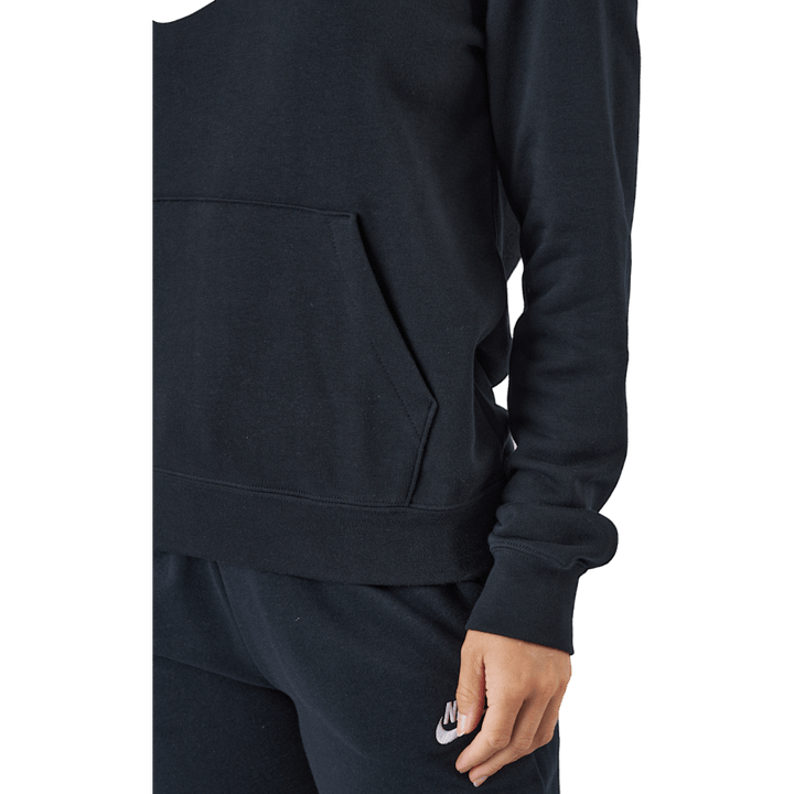 Sportswear Club Fleece Felpa con cappuccio con logo da donna NERO/BIANCO