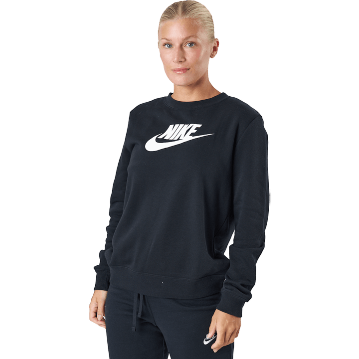 Dámské sportovní oblečení Club Fleece Crew BLACK/WHITE