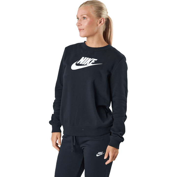 Dámské sportovní oblečení Club Fleece Crew BLACK/WHITE