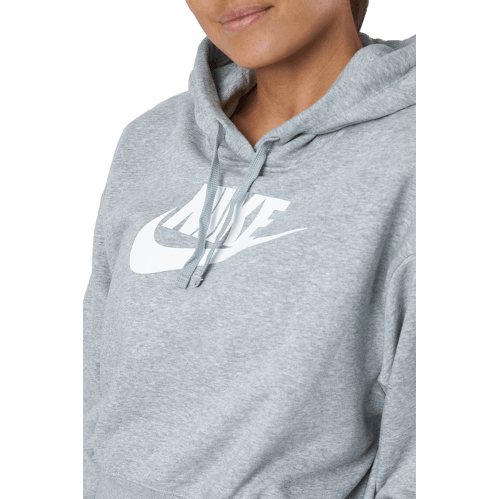 Sportswear Club Fleece Women's Cropped Hoodie DK GREY HEATHER/WHITE