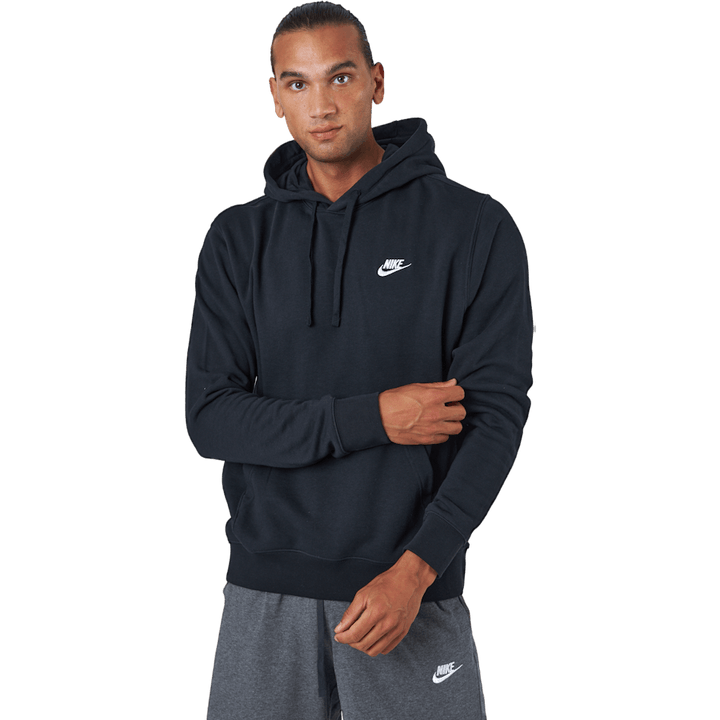 Felpa con cappuccio Sportswear Club Uomo BLACK/BLACK/WHITE
