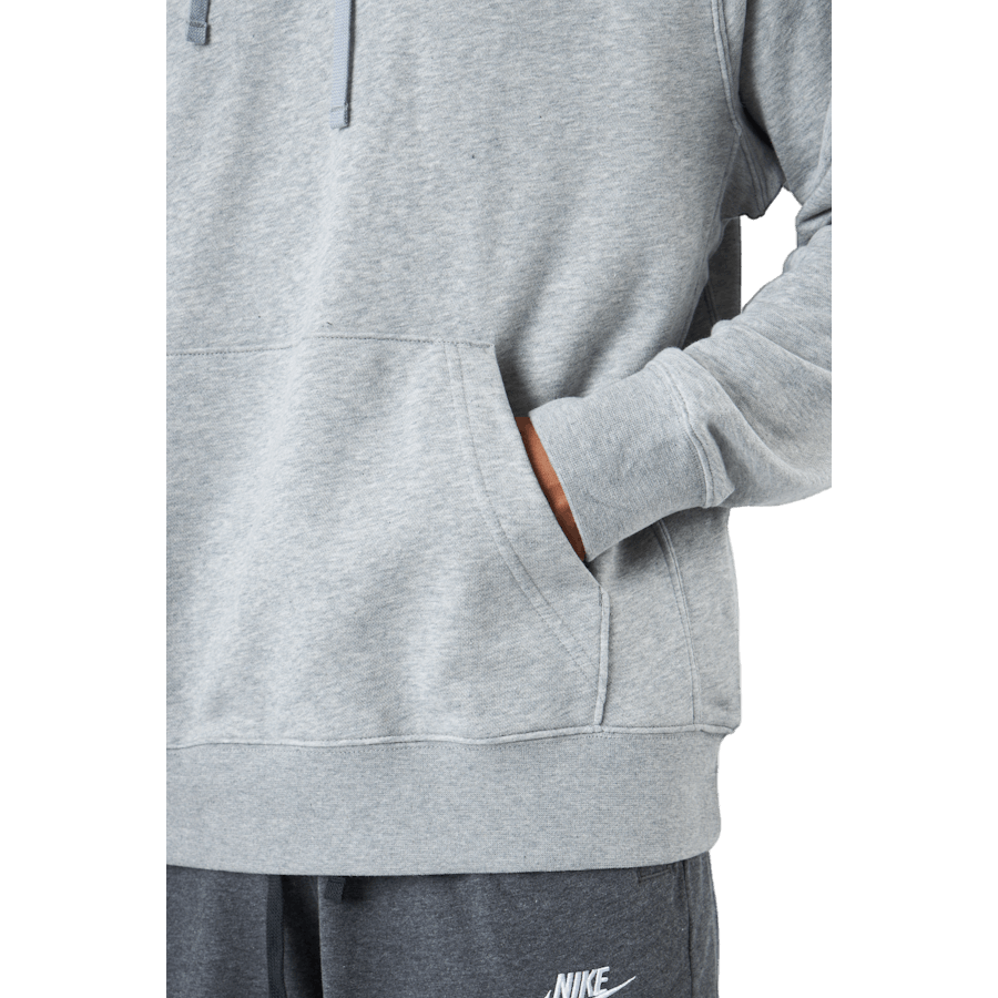 Sportswear Club Men's Pullover Hoodie DK GREY HEATHER/MATTE SILVER/WHITE