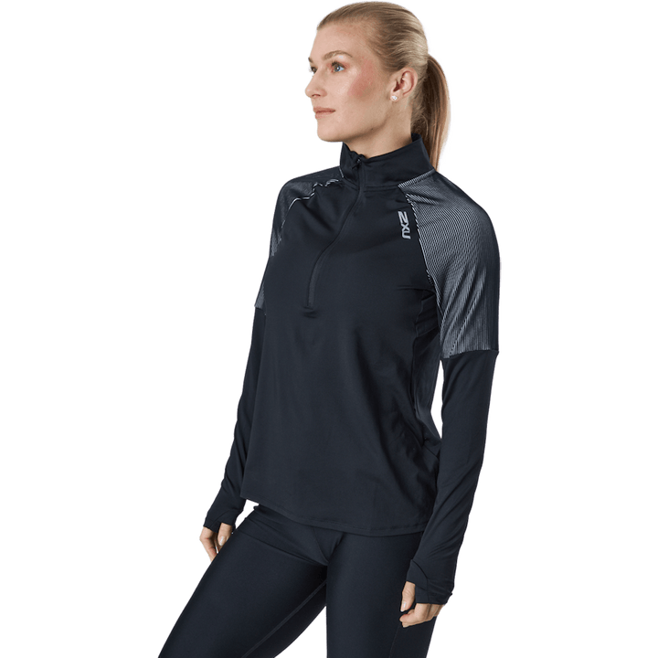 Light Speed 1/2 Zip Black/silver Reflective