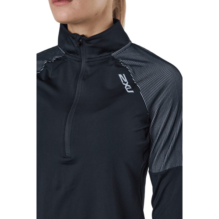 Light Speed 1/2 Zip Black/silver Reflective