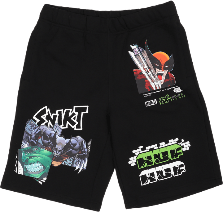 Smash Up Fleece Short Black