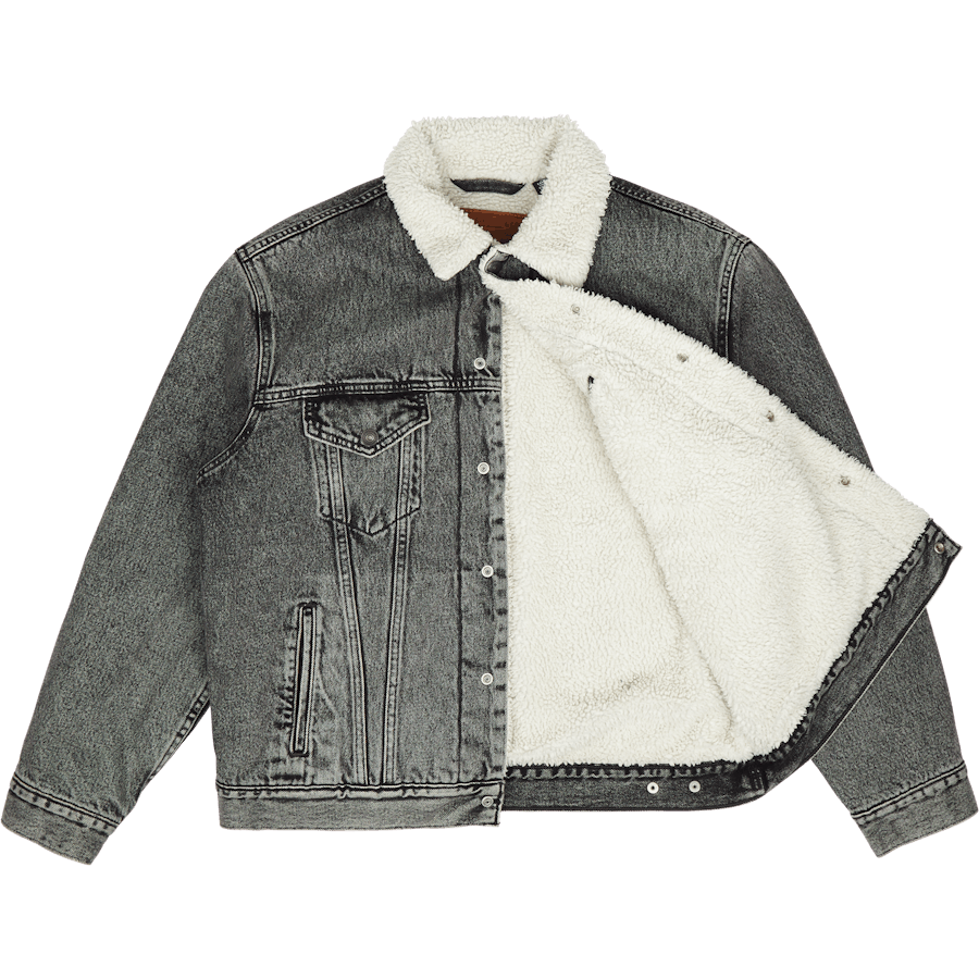 Vtg Fit Sherpa Trucker Z1305
