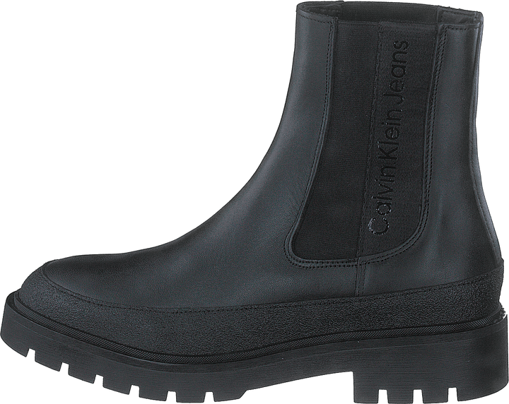 Combat Mid Chelsea Boot Rubber Black