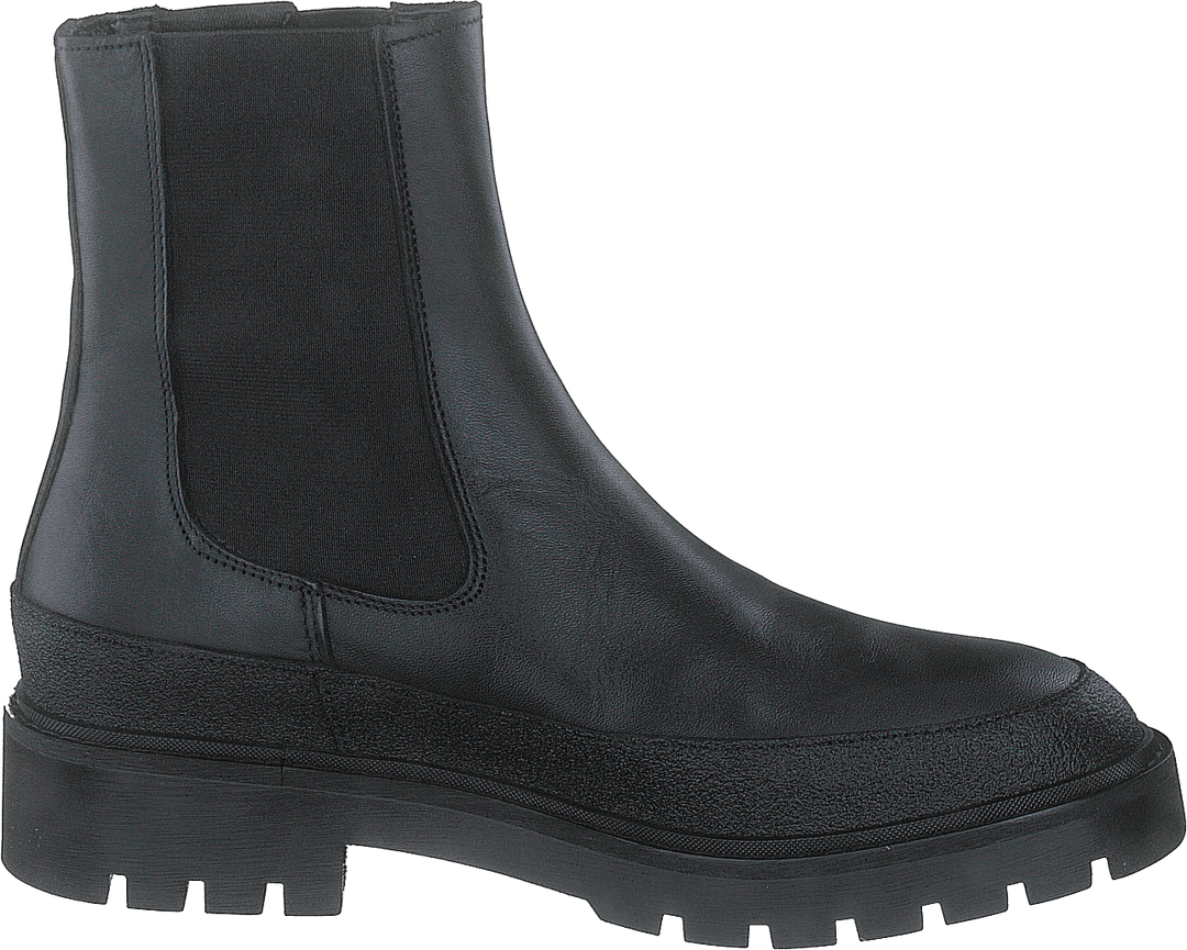 Combat Mid Chelsea Boot Rubber Black