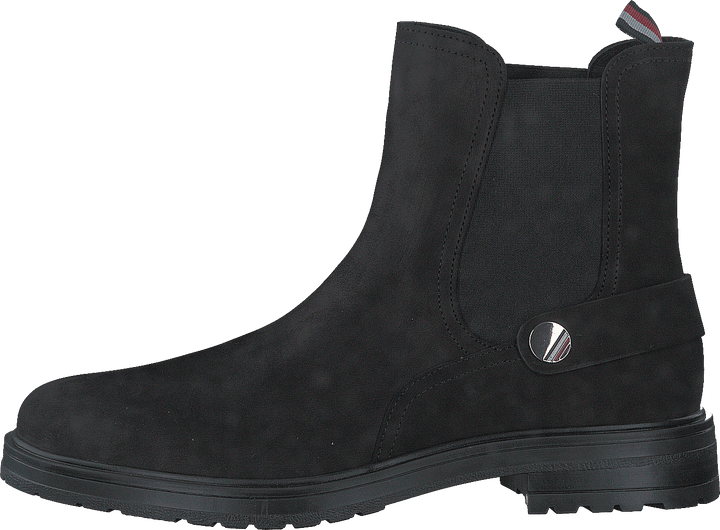 Th Coin Flat Boot Black