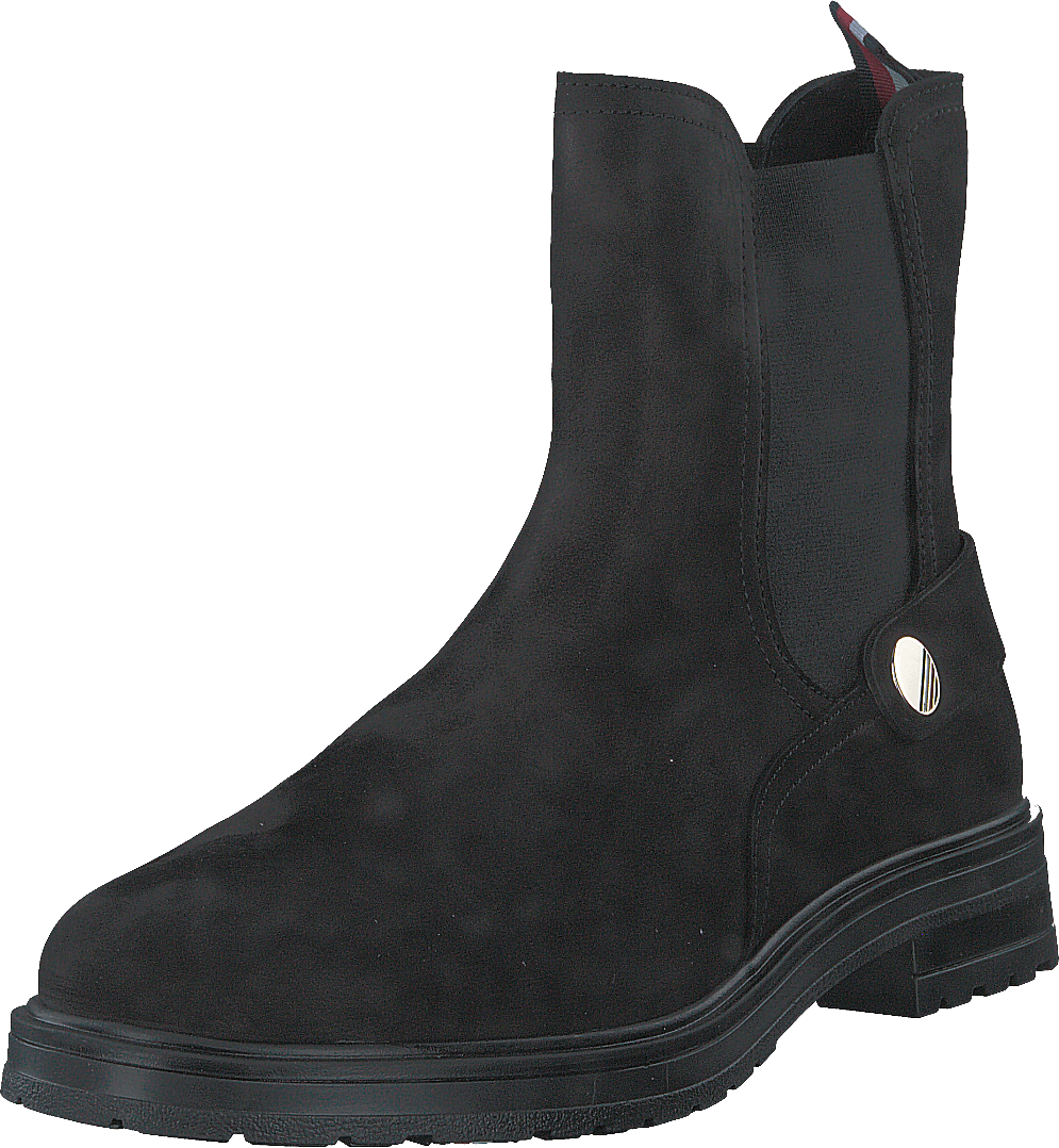 Th Coin Flat Boot Black