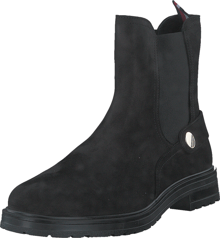 Th Coin Flat Boot Black