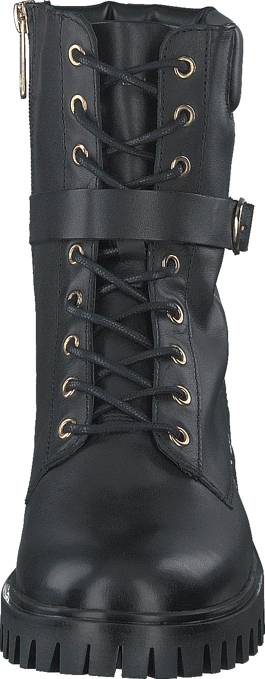 Šněrovací boty s přezkou Black