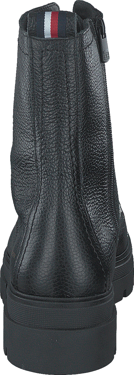 Monochromatic Lace Up Boot Black