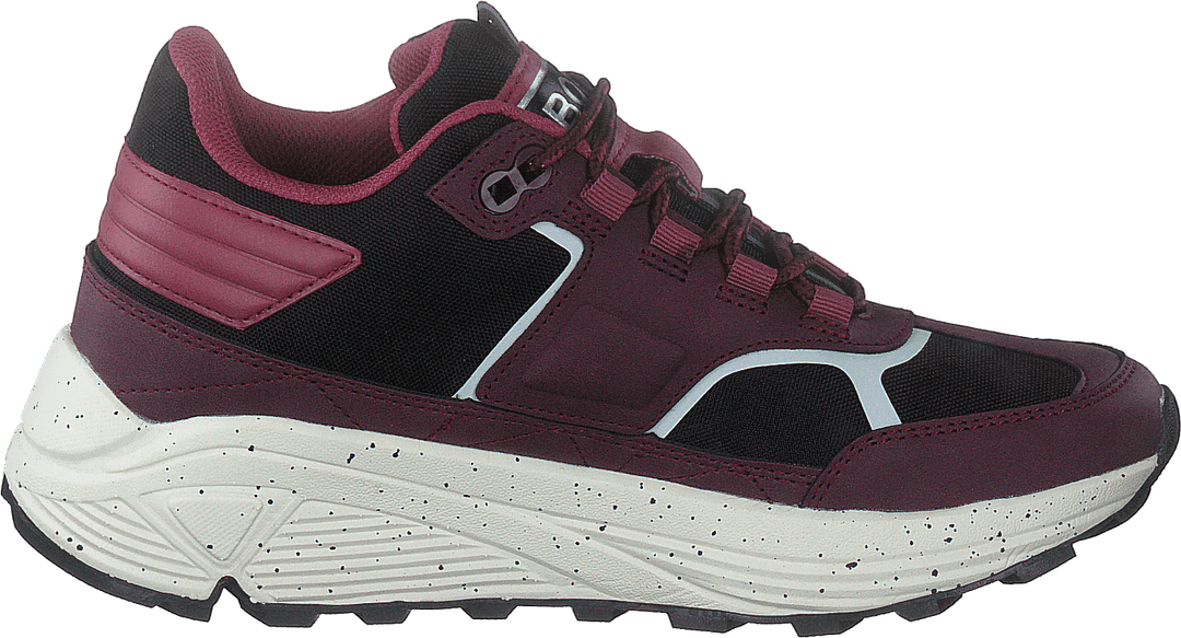 R1300 Mid Blk Spk W Burgundská černá