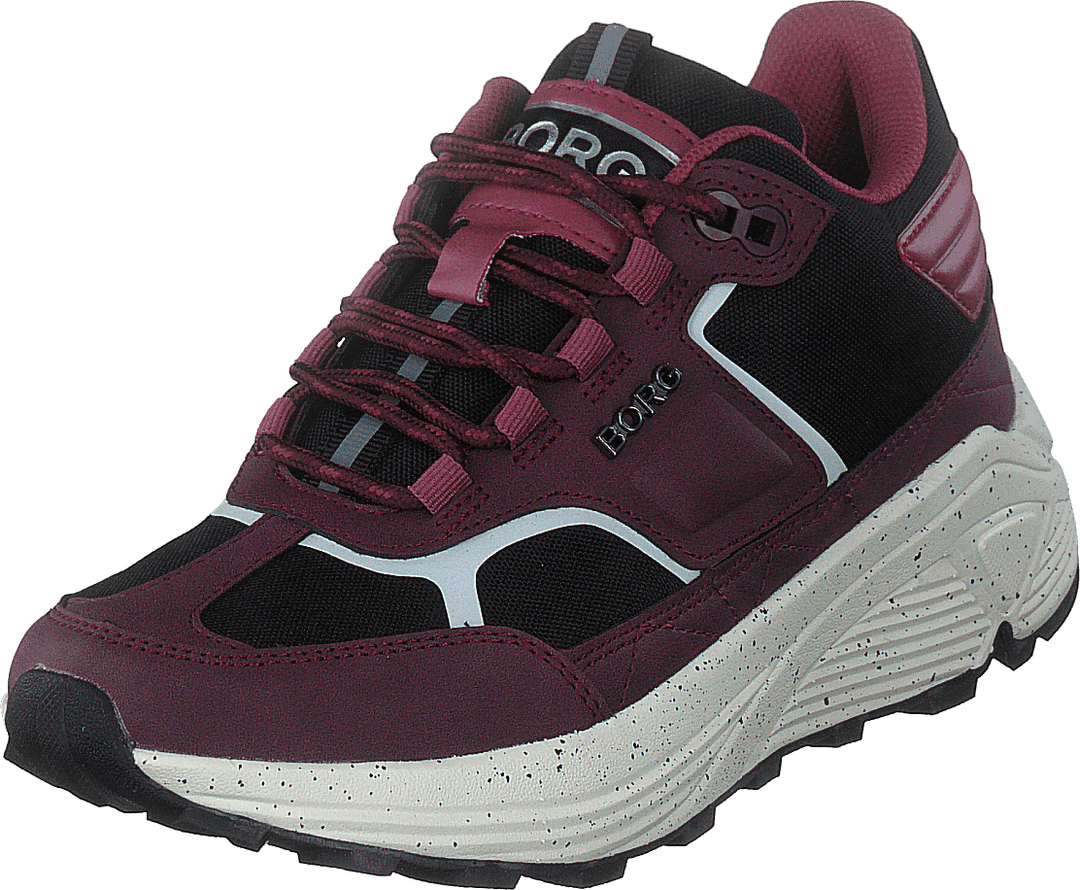 R1300 Mid Blk Spk W Burgundská černá