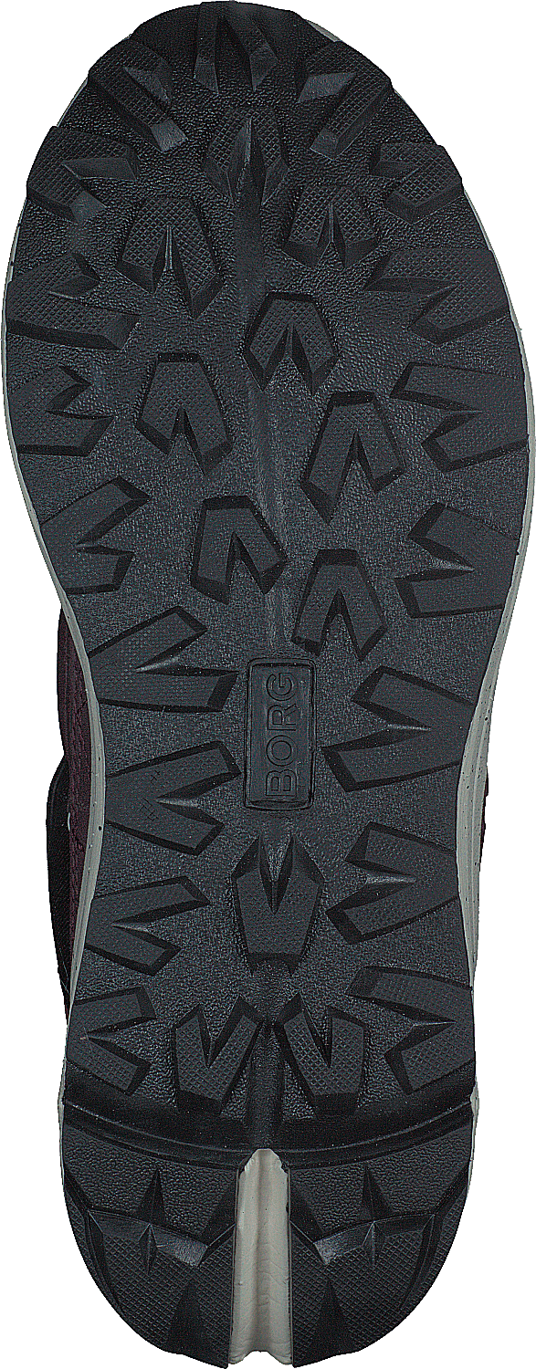 R1300 Mid Blk Spk W Burgundská černá