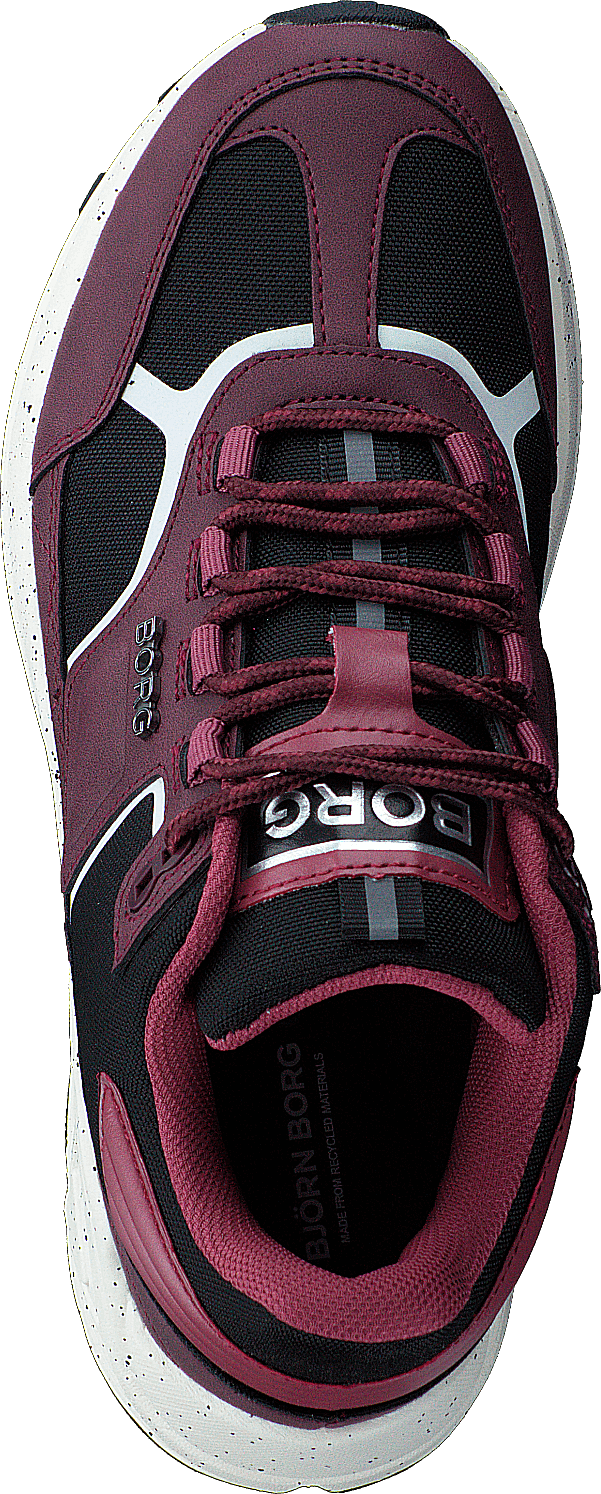 R1300 Mid Blk Spk W Burgundská černá
